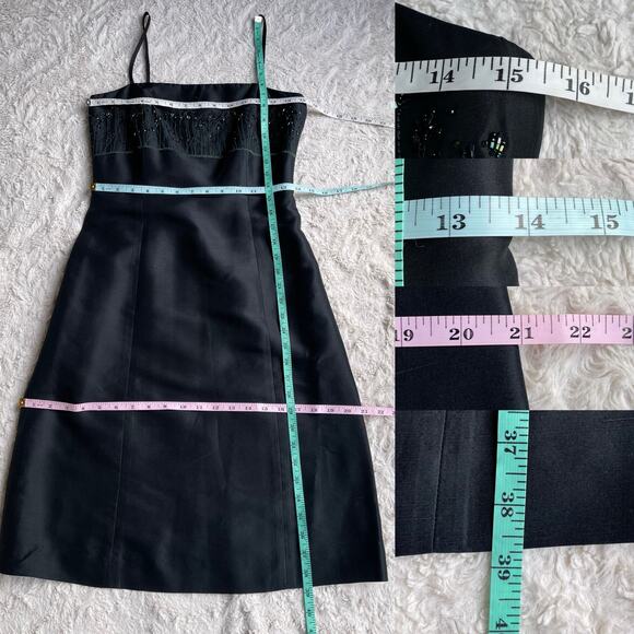 Ann‎ Taylor 100% silk flower garden beaded dress floral vintage Y2K 90s fairy - Picture 5 of 15